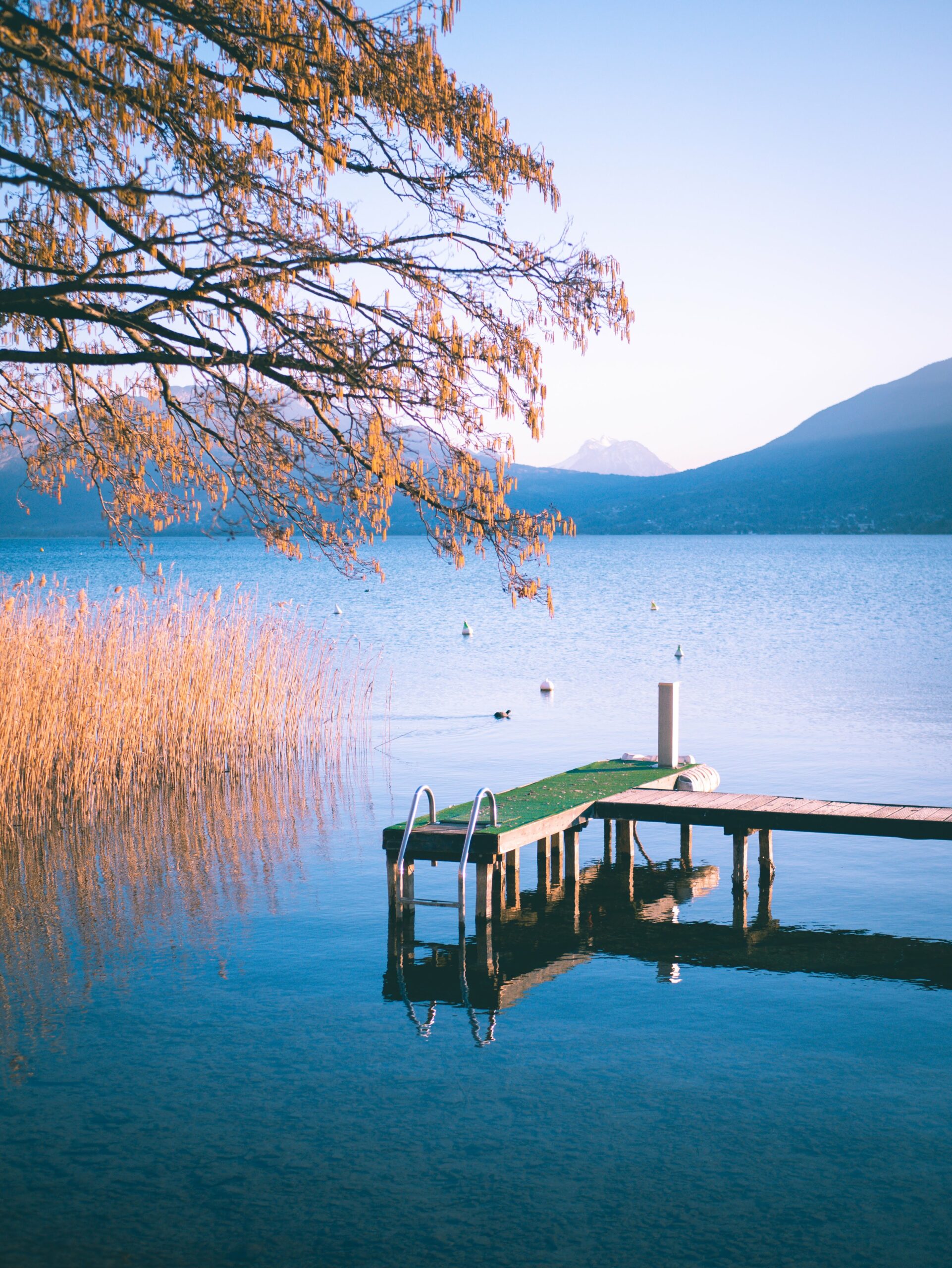 Ponton du lac d'Annecy.